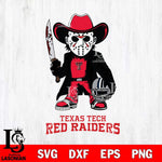 Texas Tech Red Raiders Jason Voorhees 3 Svg Eps Dxf Png File, Digital Download