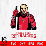 Texas Tech Red Raiders Jason Voorhees 6 Svg Eps Dxf Png File, Digital Download