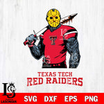 Texas Tech Red Raiders Jason Voorhees 7 Svg Eps Dxf Png File, Digital Download