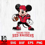 Texas Tech Red Raiders Mikey Mouse Disney, Svg Eps Dxf Png File, Digital Download