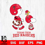 Texas Tech Red Raiders Snoopy Sport Svg Eps Dxf Png File, Digital Download