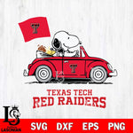 Texas Tech Red Raiders Snoopy Sport 5 Svg Eps Dxf Png File, Digital Download