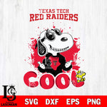 Texas Tech Red Raiders Snoopy Sport 7 Svg Eps Dxf Png File, Digital Download