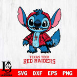 Texas Tech Red Raiders Stitch Halloween Svg Eps Dxf Png File, NCAA svg, Digital Download, Instant Download