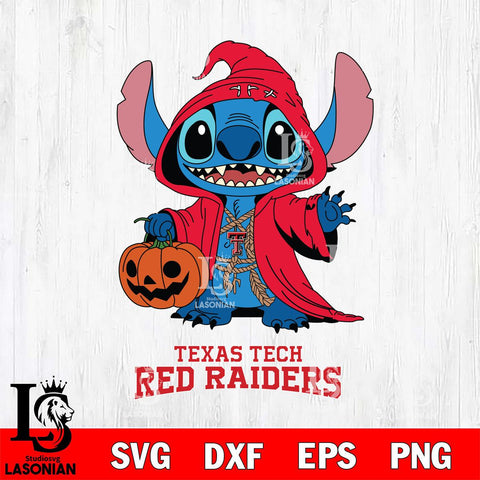 Texas Tech Red Raiders Stitch Horror Svg Eps Dxf Png File, NCAA svg, Digital Download, Instant Download