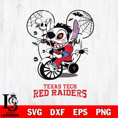 Texas Tech Red Raiders Stitch Jigsaws Halloween Svg Eps Dxf Png File, Digital Download, Instant Download