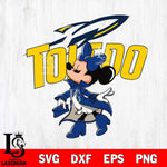 Toledo Rockets Glamorous Minnie Svg Eps Dxf Png File, Digital Download, Instant Download