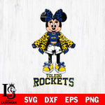 Toledo Rockets Style Minnie Disney Svg Eps Dxf Png File, Digital Download, Instant Download