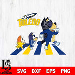 Toledo Rockets Bluey 6 Svg Eps Dxf Png File, Digital Download, Instant Download