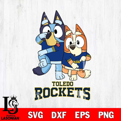 Toledo Rockets Bluey Chilli Dance Mode Svg Eps Dxf Png File, Digital Download, Instant Download