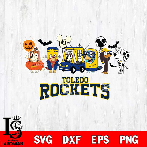 Toledo Rockets Bluey Halloween Svg Eps Dxf Png File, Digital Download, Instant Download