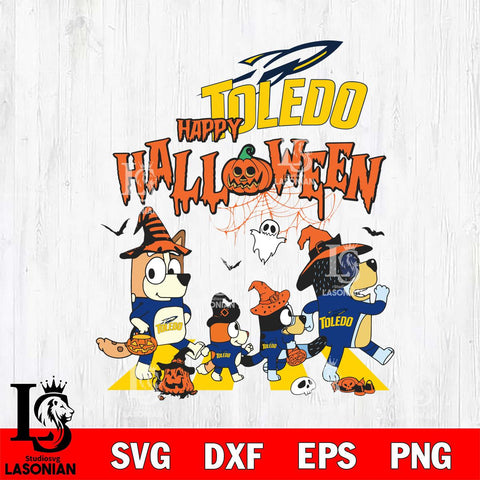 Toledo Rockets Bluey Halloween Family Svg Eps Dxf Png File, Digital Download, Instant Download