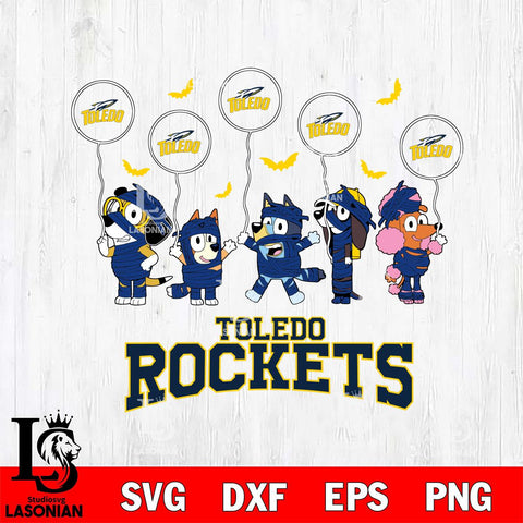 Toledo Rockets Bluey Halloween Spooky Svg Eps Dxf Png File, Digital Download, Instant Download