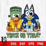 Toledo Rockets Bluey Halloween Trick or Treat Svg Eps Dxf Png File, Digital Download, Instant Download