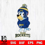 Toledo Rockets Bluey Hoodie rugby Svg Eps Dxf Png File, Digital Download ,Instant Download, Cricut File