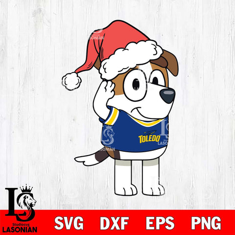 Toledo Rockets Bluey Jack Christmas Svg Eps Dxf Png File, Digital Download, Instant Download