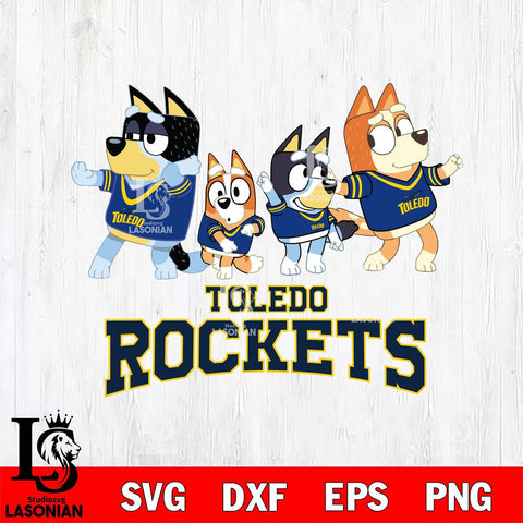 Toledo Rockets Bluey Mode Dance Squats Svg Eps Dxf Png File, Digital Download, Instant Download