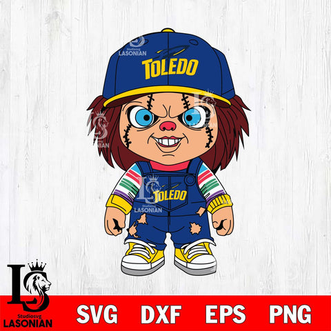 Toledo Rockets Chucky Football Horror Halloween Svg Eps Dxf Png File, NCAA svg, Digital Download, Instant Download