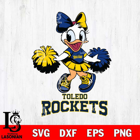 Toledo Rockets Daisy Duck Cheerleader Disney, Svg Eps Dxf Png File, Digital Download