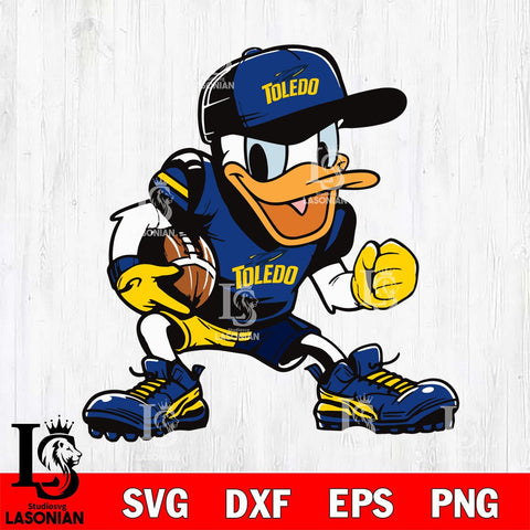 Toledo Rockets Donal Duck Svg Eps Dxf Png File, NCAA svg, Digital Download, Instant Download