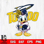 Toledo Rockets Fancy Daisy Duck Disney Svg Eps Dxf Png File, Digital Download, Instant Download