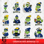 Toledo Rockets Grinch NCAA Bundle 12 SVG Eps Dxf Png File, Digital Download, Instant Download