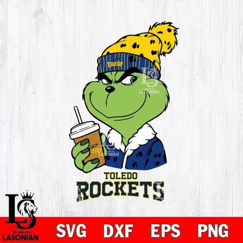 Toledo Rockets Grinch hat Svg Eps Dxf Png File, Digital Download, Instant Download