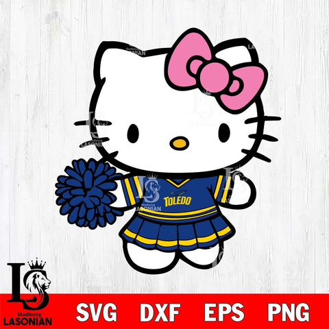 Toledo Rockets Hello Kitty Cheerleader 8 Svg Eps Dxf Png File, Digital Download, Instant Download