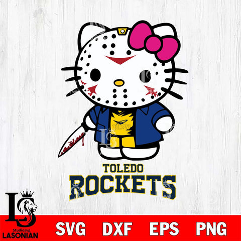 Toledo Rockets Hello Kitty Horror 3 Svg Eps Dxf Png File, Digital Download