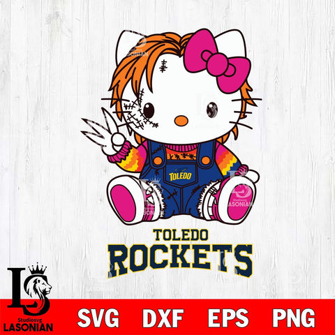 Toledo Rockets Hello Kitty Horror Svg Eps Dxf Png File, Digital Download