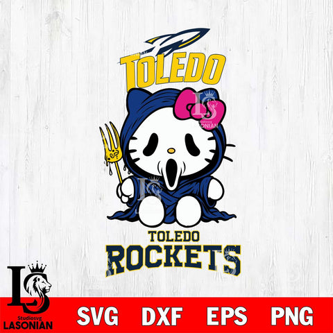 Toledo Rockets Hello Kitty Horror 4 Svg Eps Dxf Png File, Digital Download