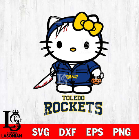 Toledo Rockets Hello Kitty Horror 5 Svg Eps Dxf Png File, Digital Download