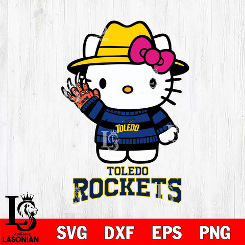 Toledo Rockets Hello Kitty Horror 6 Svg Eps Dxf Png File, Digital Download