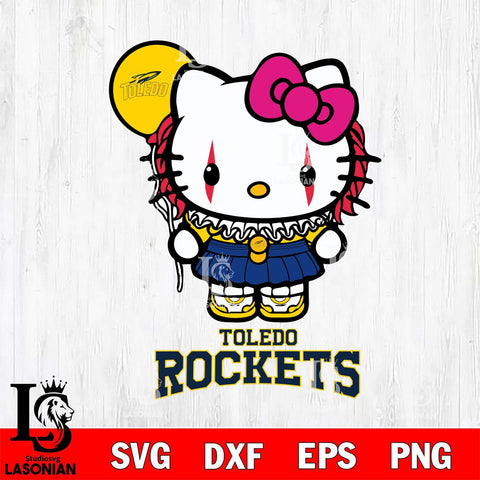 Toledo Rockets Hello Kitty Horror 7 Svg Eps Dxf Png File, Digital Download