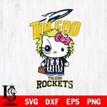 Toledo Rockets Hello Kitty Horror 8 Svg Eps Dxf Png File, Digital Download