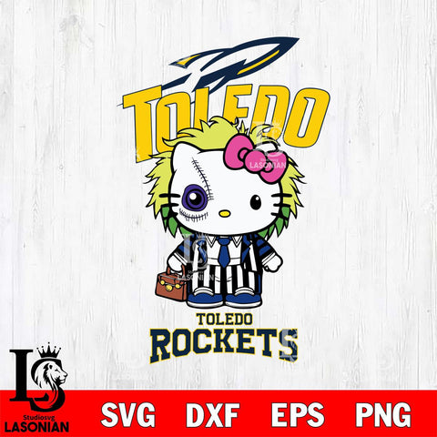 Toledo Rockets Hello Kitty Horror 8 Svg Eps Dxf Png File, Digital Download