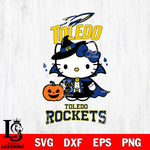 Toledo Rockets Hello Kitty Horror 9 Svg Eps Dxf Png File, Digital Download