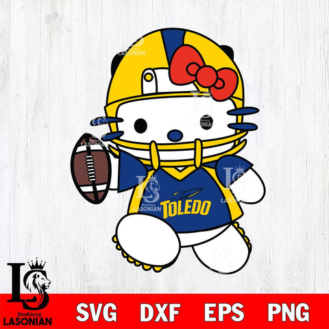 Toledo Rockets Hello Kitty sport 11 Svg Eps Dxf Png File, NCAA svg, Digital Download, Instant Download