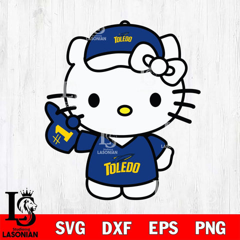 Toledo Rockets Hello Kitty sport 5 Svg Eps Dxf Png File, NCAA svg, Digital Download, Instant Download