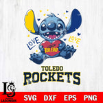 Toledo Rockets Love Stitch, Svg Eps Dxf Png File, Digital Download