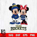 Toledo Rockets Mickey Minnie Mouse Cute Football Svg Eps Dxf Png File, NCAA svg , File Cut , Digital Download , Instant Download, Cut Svg Files