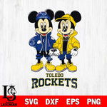 Toledo Rockets Mickey Minnie Mouse Football Svg Eps Dxf Png File, NCAA svg , File Cut , Digital Download , Instant Download, Cut Svg Files