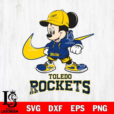 Toledo Rockets Mickey Mouse NIKE, Svg Eps Dxf Png File, Digital Download