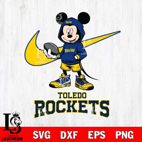 Toledo Rockets Mikey Mouse Disney NIKE, Svg Eps Dxf Png File, Digital Download