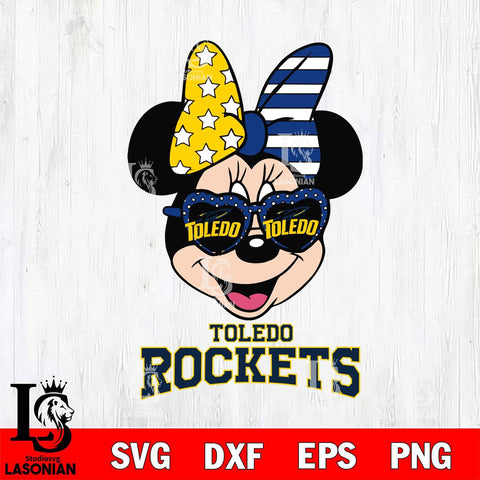 Toledo Rockets Minnie Mouse Love 2, Svg Eps Dxf Png File, Digital Download