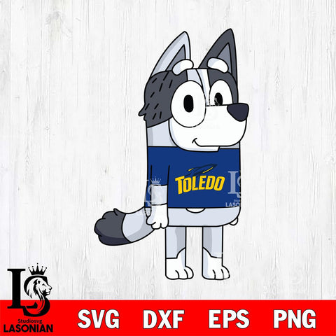 Toledo Rockets Muffin Bluey Svg Eps Dxf Png File, Digital Download, Instant Download