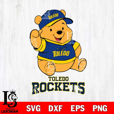 Toledo Rockets Pooh Bear Disney, Svg Eps Dxf Png File, Digital Download