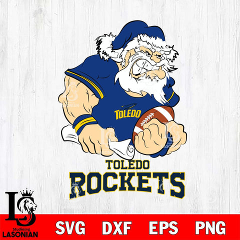 Toledo Rockets Santa Claus Angry Svg dxf eps png pdf file,NCAA svg,Digital Download,Cricut file