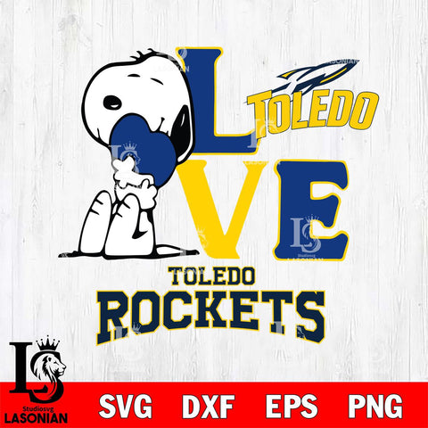 Toledo Rockets Snoopy Sport 10 Svg Eps Dxf Png File, Digital Download