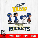 Toledo Rockets Snoopy Sport 12 Svg Eps Dxf Png File, Digital Download